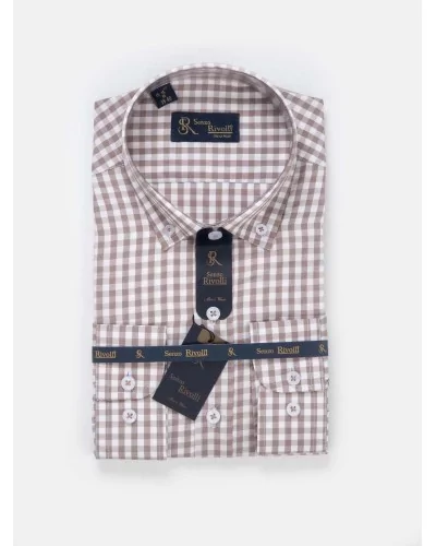 Chemise homme casual à carreaux 22CH