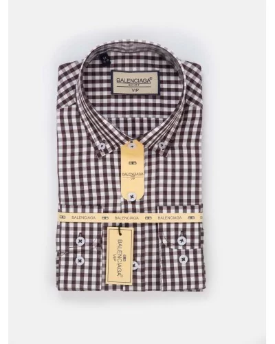 Chemise homme casual à carreaux 21AC