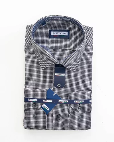 Chemise homme coton motif carreaux 169ca