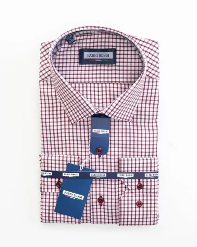 Chemise homme coton motif carreaux 167ca