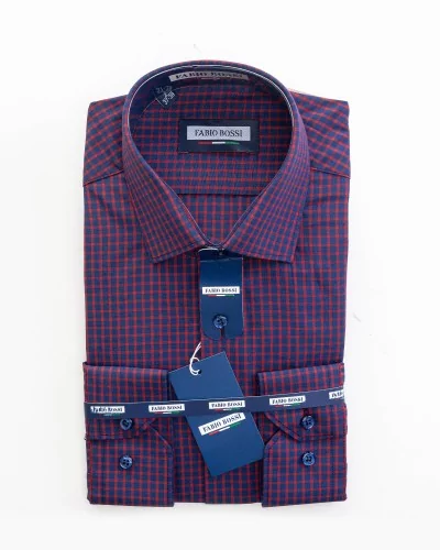 Chemise homme coton motif carreaux 164ac