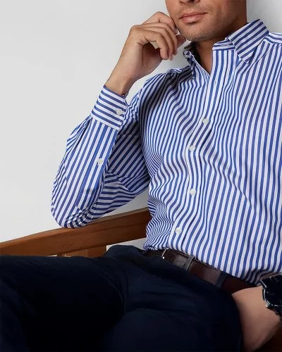 VESTIAIREChemise Regular à Rayures pour Homme - 177ac