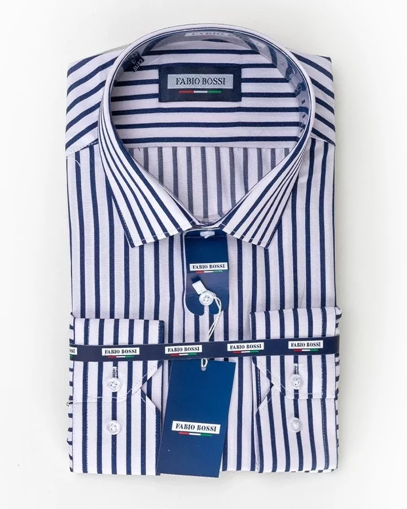 VESTIAIREChemise Regular à Rayures pour Homme - 177ac