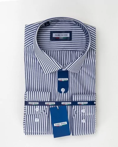 Chemise à rayures rouges