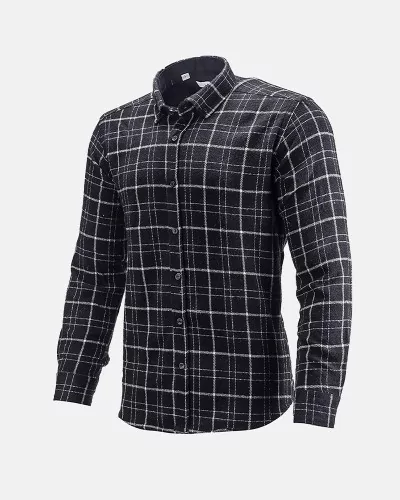 Chemise homme flanelle coton motif carreaux 179ac