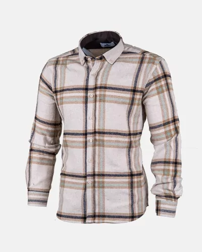 Chemise homme flanelle coton motif carreaux 180fl